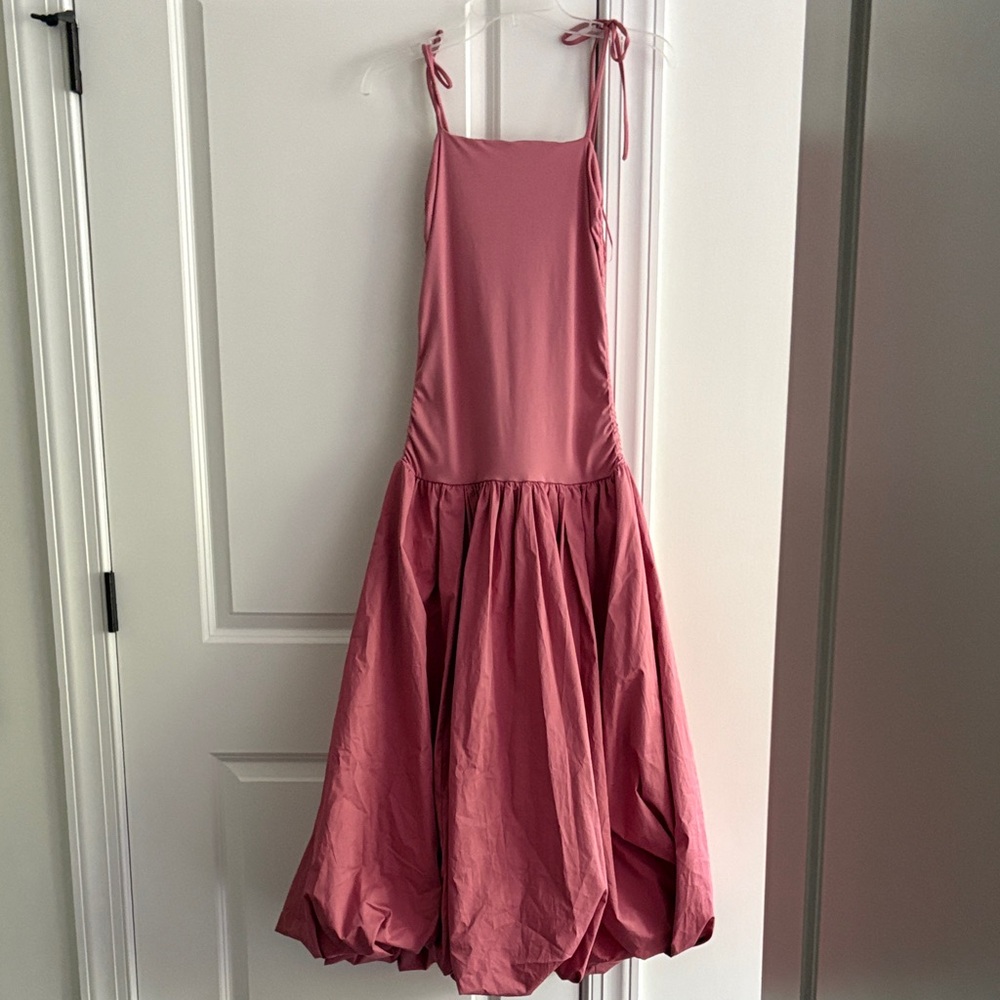 Anthropologie Pink Maxi Dress